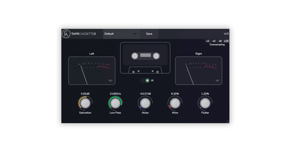 caelum audio tape cassette 2 free lofi plugin