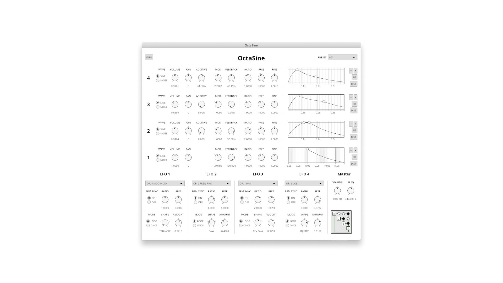 octasine free FM synth