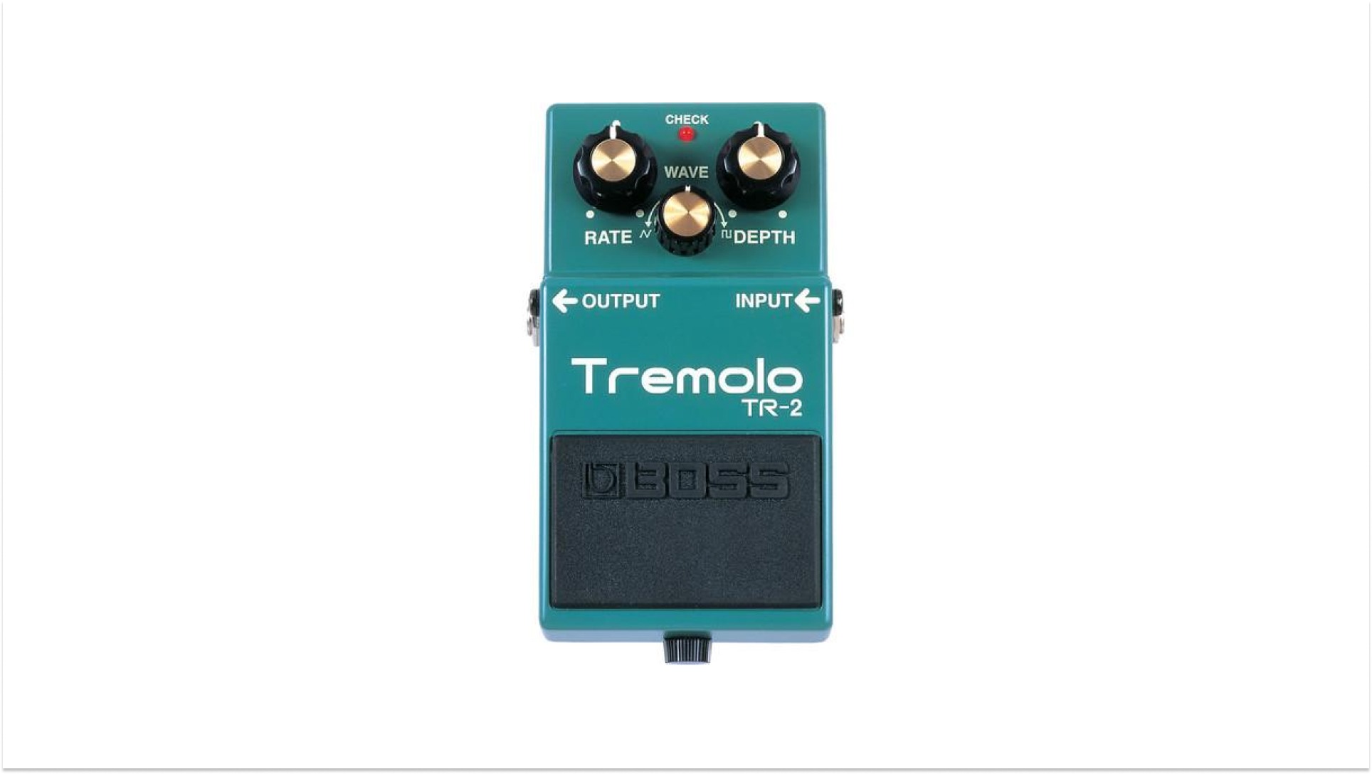 boss tr-2 tremolo modulation effects pedal